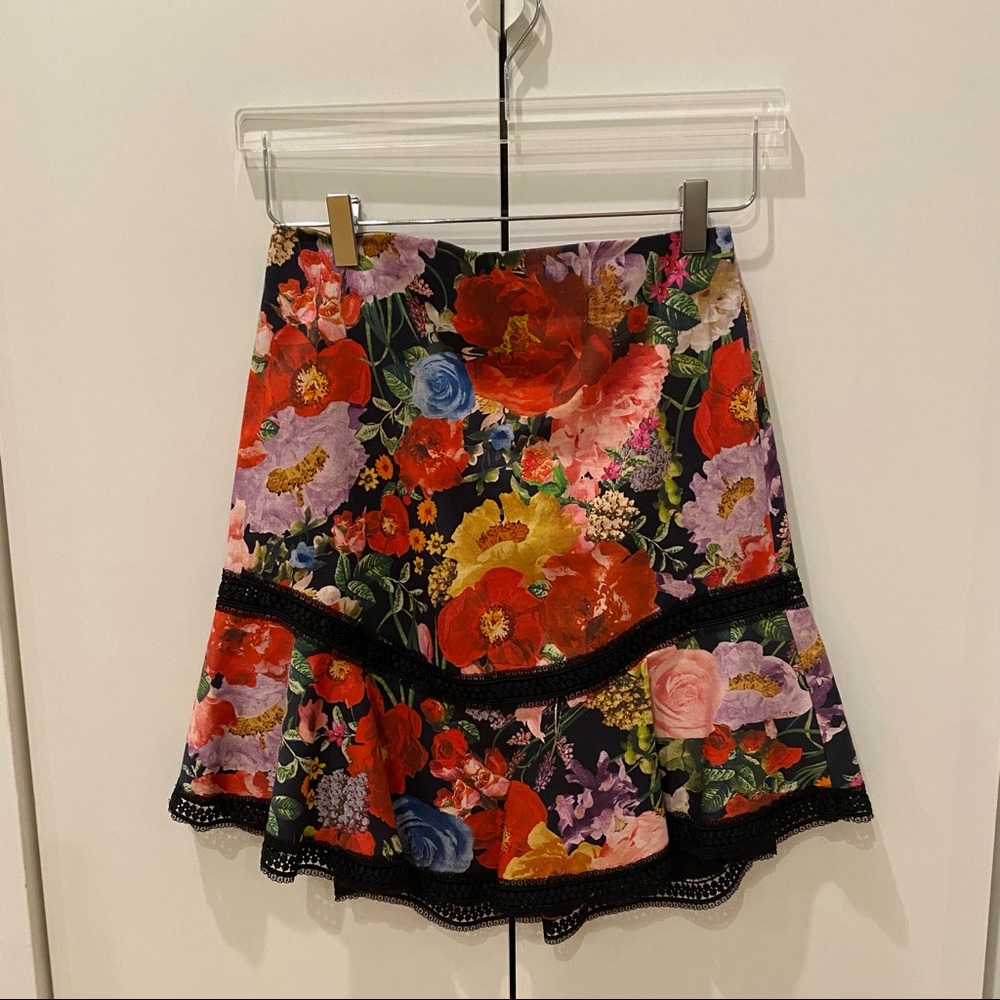 Alice + Olivia Blooming Garden Skirt